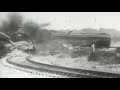 Train crash scene from history| small railroad crossing| WDOR-16