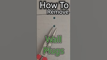 How to Remove Wall Plugs. Quick and Easy! #homedecor #renolife #diy #drill