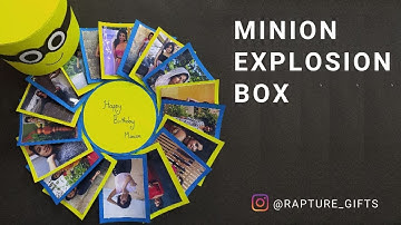 DIY Minion Circular Explosion Box | Tutorial Video | #rapturegifts