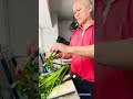 Cooking salmon head and wild asparaguz for lunch#subscribe#europea#asia#asmr#enjoylife#luckyguard!