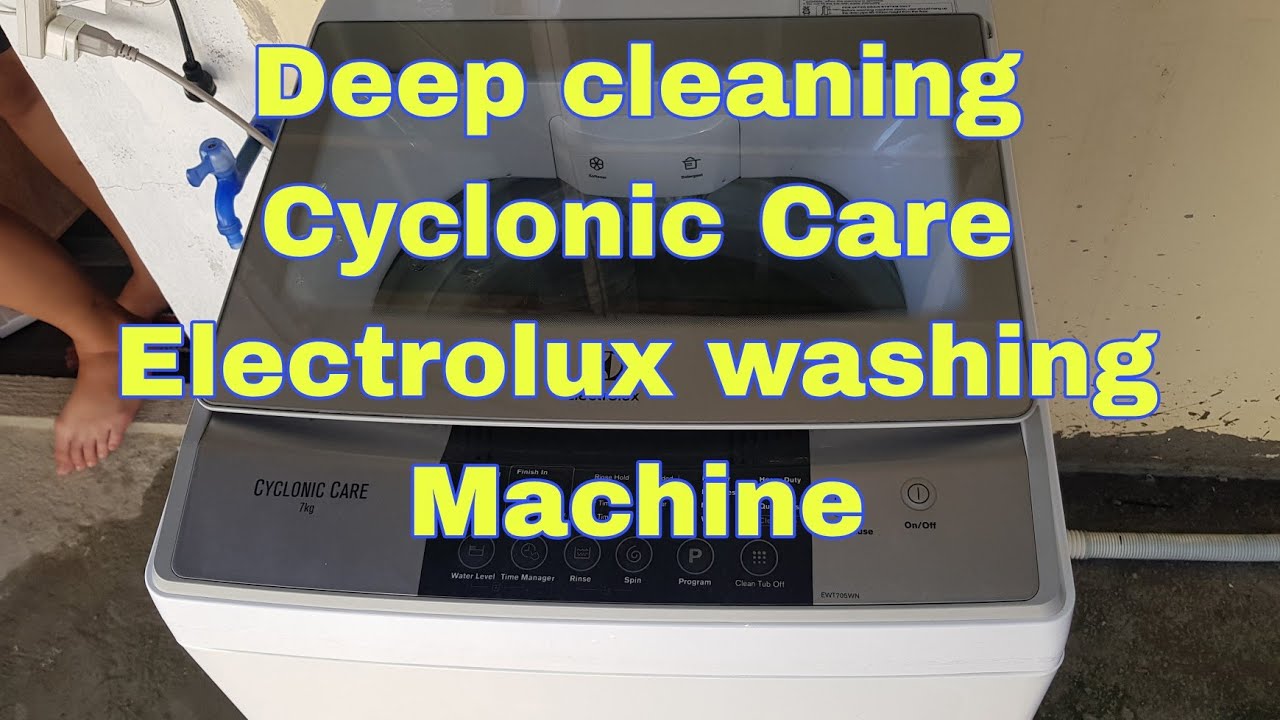 Deep cleaning Cyclonic Care Electrolux washing machine YouTube