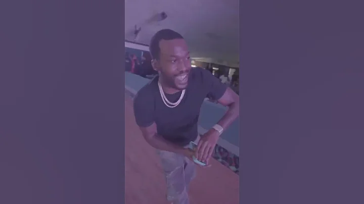 Meek Mill at the roller rink with Floyd Mayweather