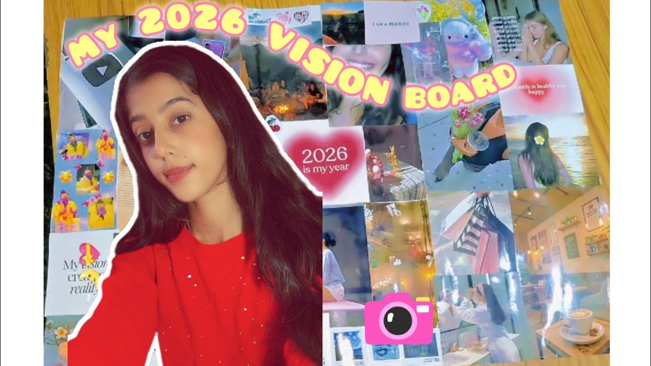 MY 2026 🎀🧿 VISION BOARD 🫶🏻 /Make vision board together ️ - YouTube