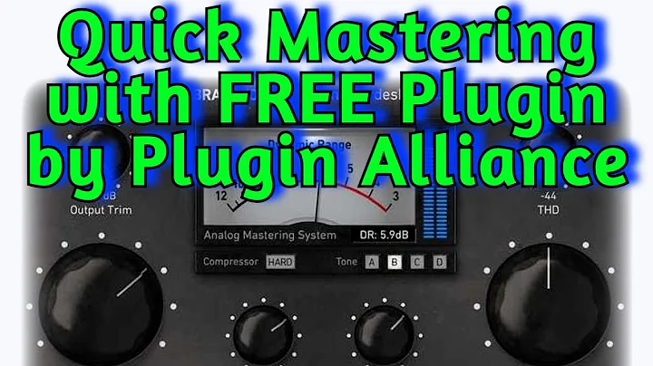 FREE Mastering VST Plugin by PLUGIN ALLIANCE - Brainworx bx_masterdesk Classic - Mastering Tutorial