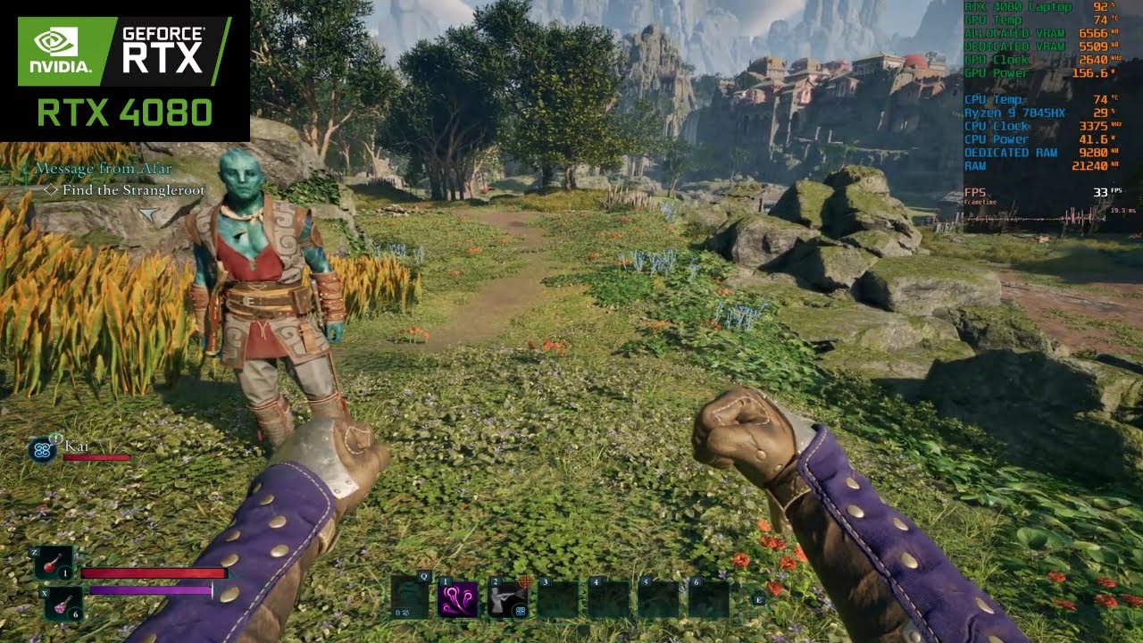 Avowed PC Gameplay  -  QHD Epic Settings  + RT, DLSS4   -  RTX 4080 Laptop  -  Ryzen 9 7845HX