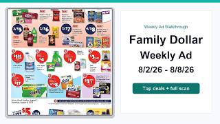 Family Dollar Weekly Ad (8/2/26 - 8/8/26) Best Deals