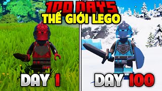 Mình Sinh tồn 100 DAYS Trong Thế Giới LEGO | Lego Fortnite