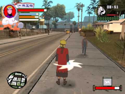 naruto sage rasenshuriken mod gta sa youtube