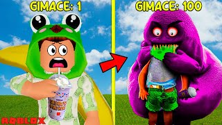 ¡ME TOME 100 GRIMACE SHAKE de MCDONALDS en ROBLOX Y ALGO HORRIBLE PASO! 🐸 SIMBA