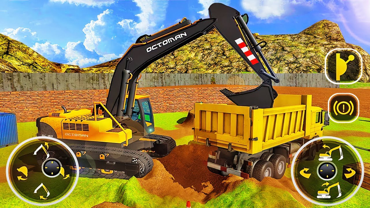  Heavy  Excavator  Crane Simulator  2022 Sand Transporter 