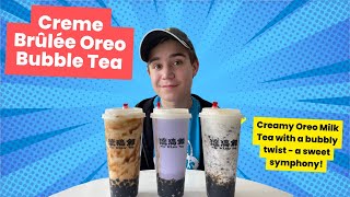 Creme Brûlée Oreo Milk with Tapioca Bubbles Review!