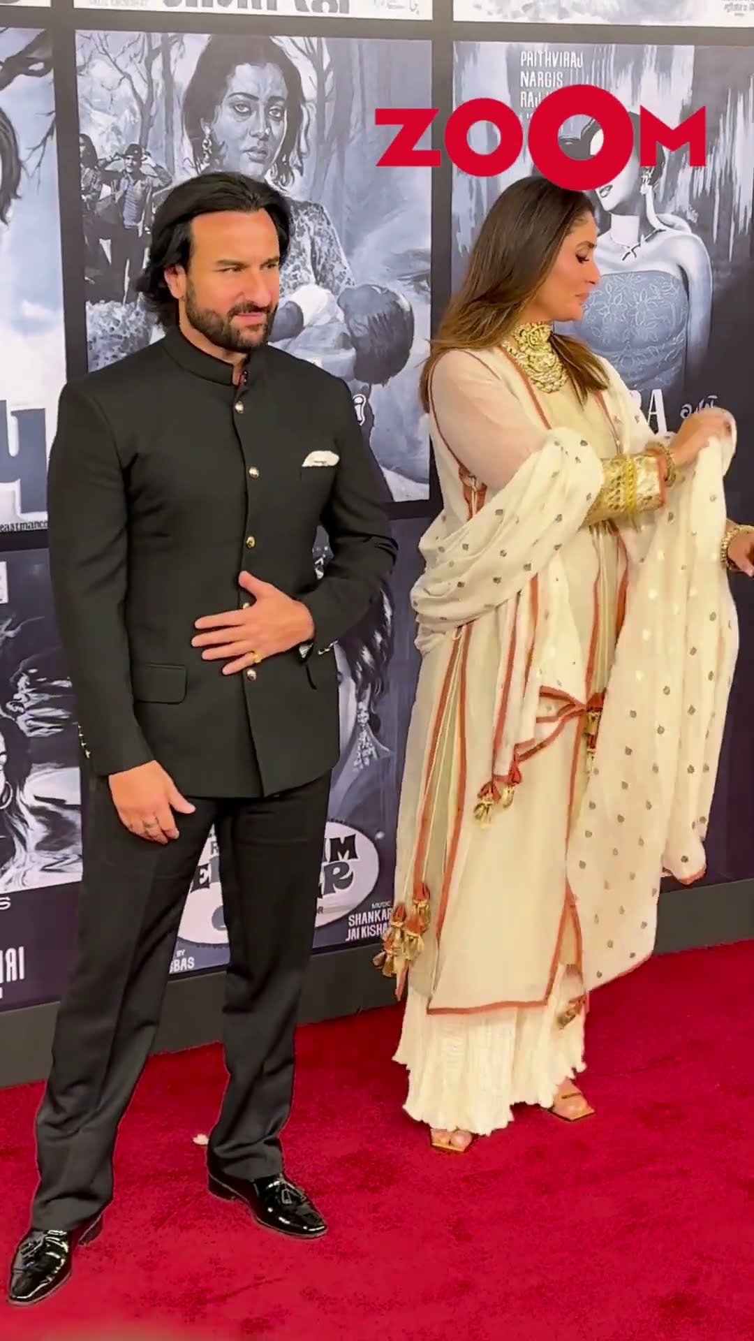 Saif Ali Khan and Kareena Kapoor's ADORABLE couple moments while posing for the paps #shorts
