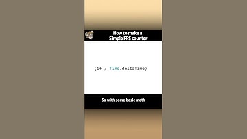 Simple Framerate FPS Counter in 30 SECONDS!
