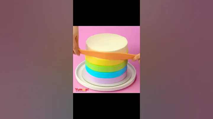 Beautiful  rainbow  coloured cake | clouds,unicorn | Easy cake recipe |