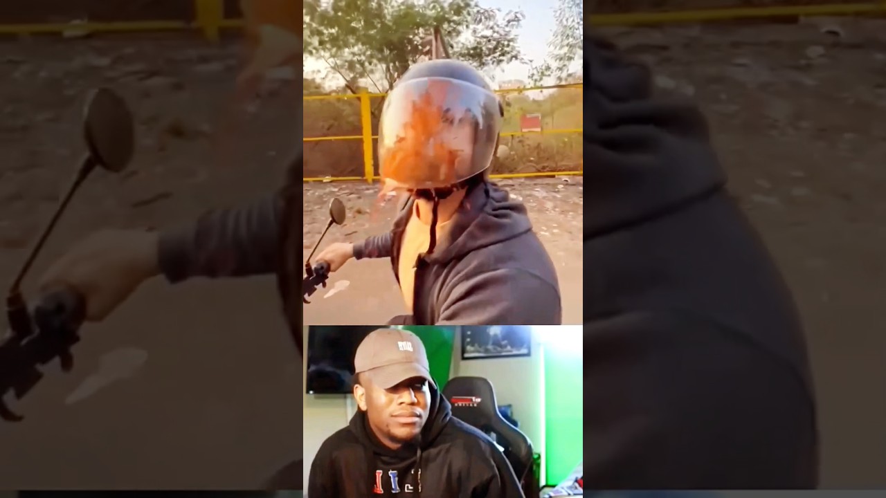 Spit on Bike Couple, Karma Hits Back! Helmet Man Saves The Day! 🤣🛡️🏍️ 