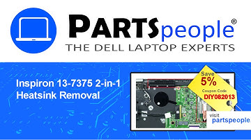 Dell Inspiron 13-7375 2-in-1 (P69G002) Heatsink How-To Video Tutorial