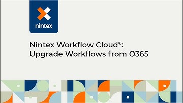 Nintex Workflow Cloud®: Upgrading Workflows from O365