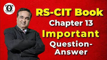 Most Important Questions Answer | Chapter 13: माइक्रोसॉफ्ट पॉवरपॉइंट | RSCIT Important Questions