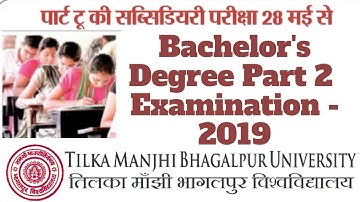 Tmbu Part - 2 Subsidiary Examination Date 2019