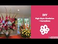 DIY High Style Gladiolus + Carnations/ Altar Arrangement