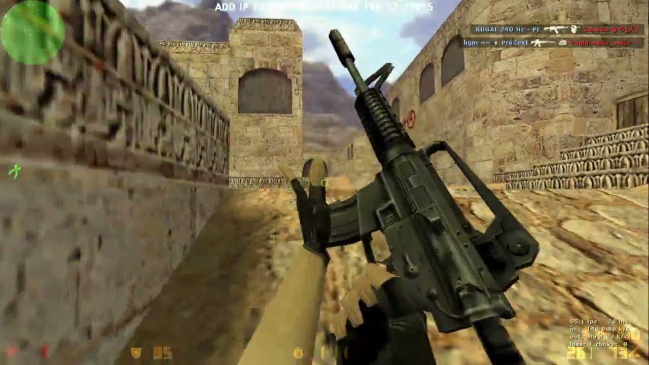 Counter Strike 1.6 - Dust 2 - Full Gameplay