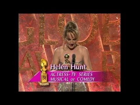 Golden Globes 1994 Helen Hunt Best Actress in a TV...