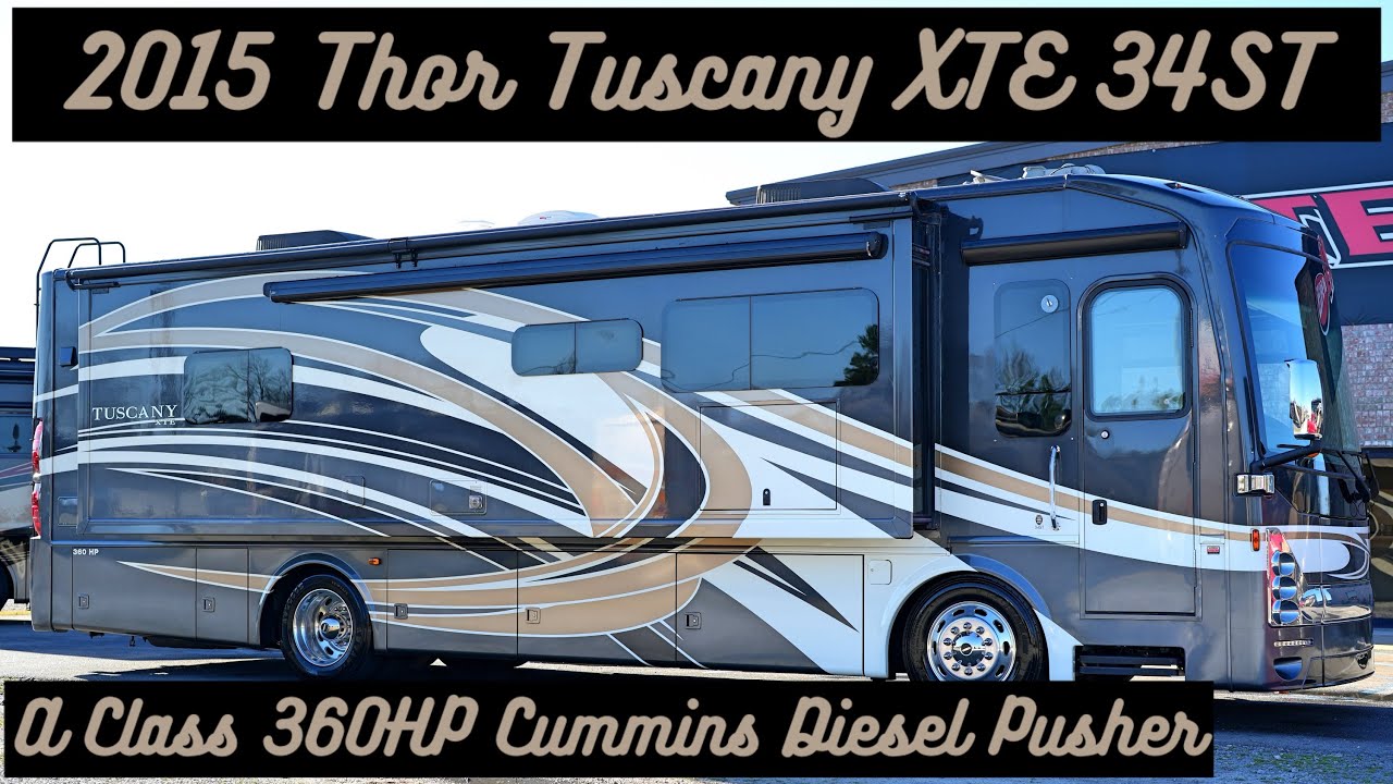 2015 Thor Tuscany XTE 34ST A Class 360HP Cummins Diesel Pusher