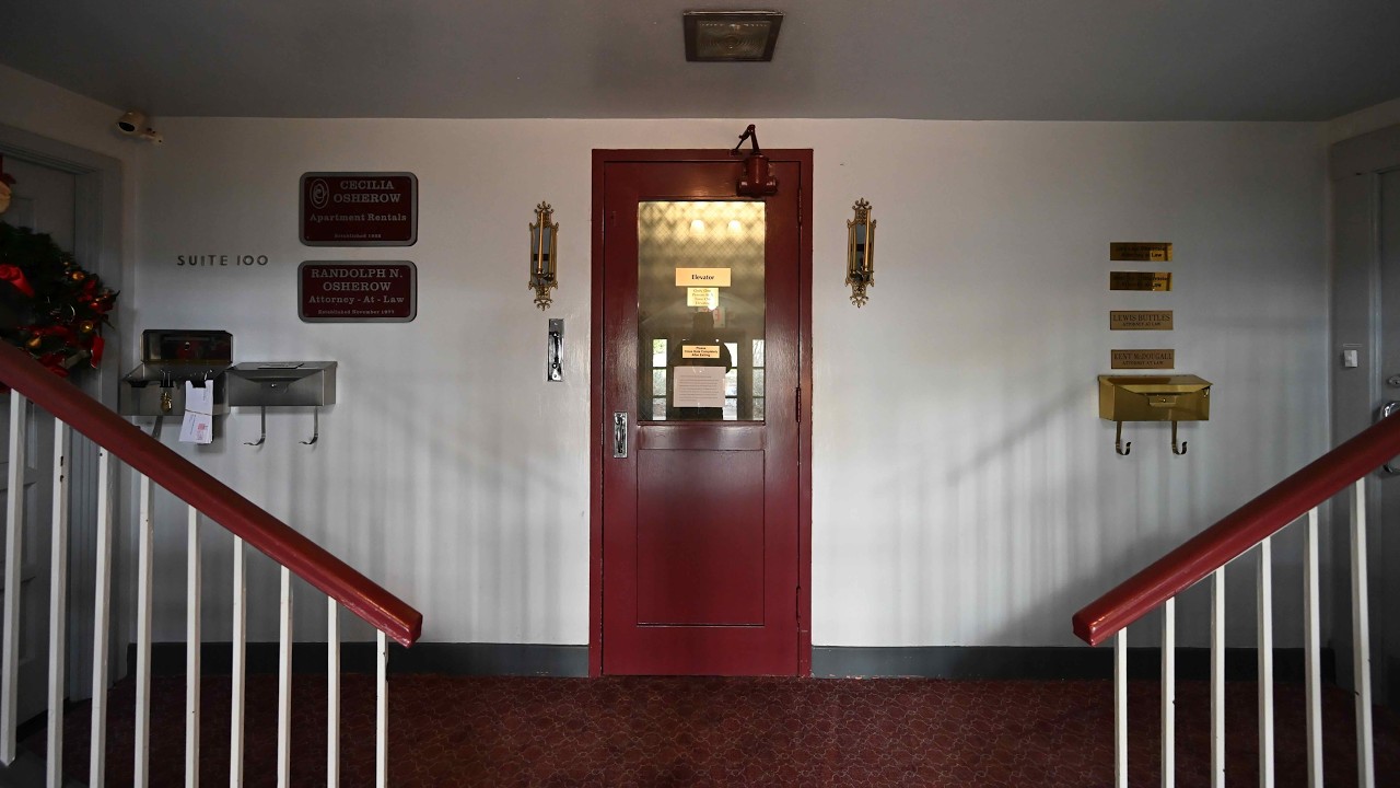 San Antonio, TX: Steps and  Epic OTIS elevator at 342 W Woodlawn Ave