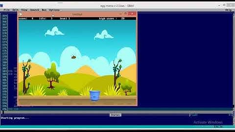 How to create simple game in qbasic