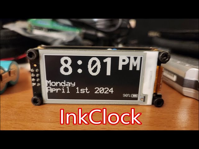 InkClock Project Sponsored by NextPCB! class=