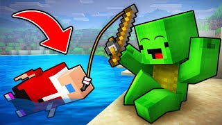 Jj And Mikey Morph Into Fish - Maizen Minecraft Animation