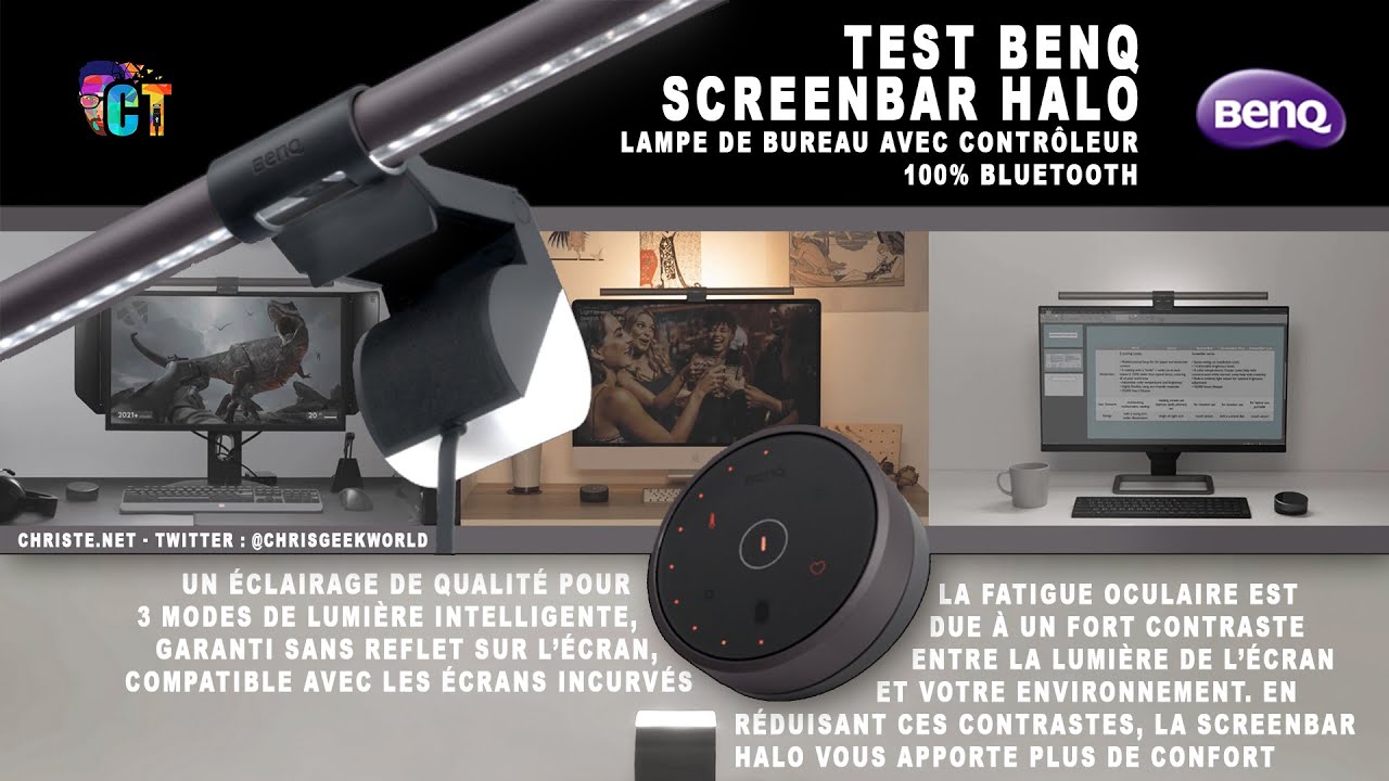 Test ScreenBar Plus de BenQ : la lampe de bureau LED qui sait se faire  oublier