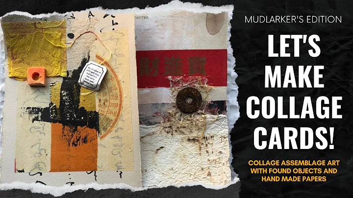 Let's Make Collage Cards! Collage Assemblage Art w...