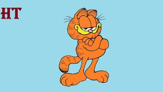 How to Draw Garfield easy for beginners