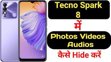 How to hide photos, videos and audios in Tecno Spark 8 || Tecno Spark 8 me files hide kaise kare ||
