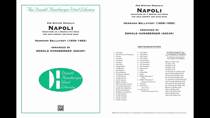 Napoli, by Hermann Bellstedt / arr. Donald Hunsber...