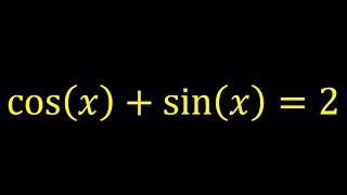 👉 cos + sin = 2 👈