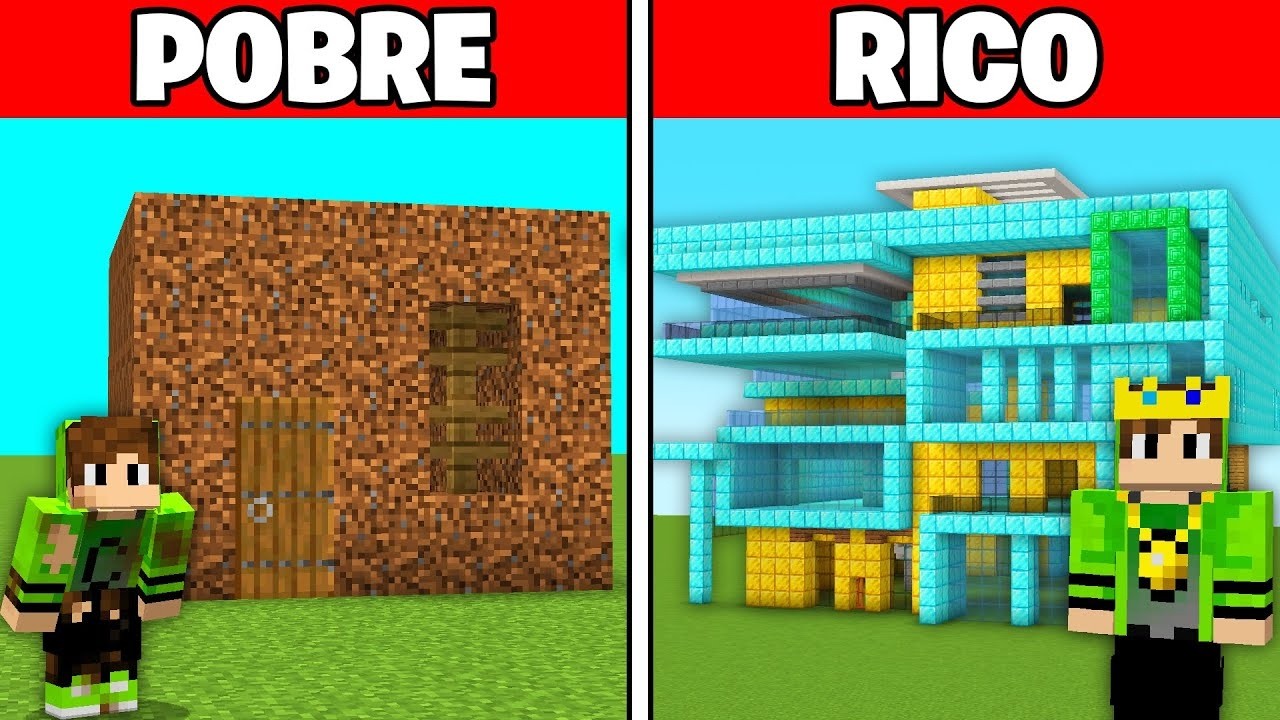 Coisas de POBRE vs Coisas de RICO no Minecraft!
