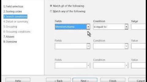 9 Create queries using Query Wizard English