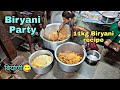 Biryani Party । काकीच्या हातची 11किलो ची बिर्याणी ।  Lucknowi Biryani #biryani