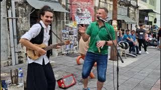 Giedrius&Sebastian Varela - Daina apie Rasą (live in the street of Penang, Malaysia)