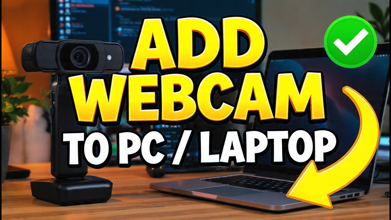 How to Add Webcam to Pc/laptop - YouTube