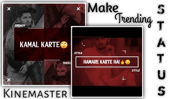 How to create trending whatsapp status video|| new trending video editing || kinemaster |Ik Editing