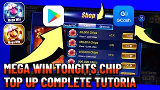 Mega Win Tongits| Chip top up complete tutorial screenshot 3