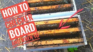 🌎 How to checkerboard frames and when to? (For the new beekeepers)