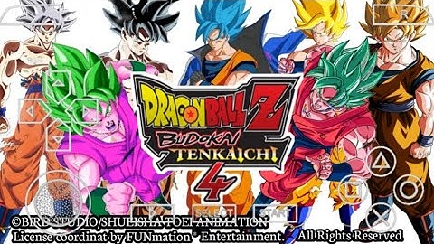 NEW DRAGON BALL DBZ TTT BT4 MOD ISO WITH  PERMANENT FIX  MENU DOWNLOAD......