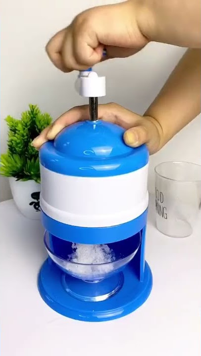 Alat Serut Es Batu Putar Portable Mesin Es Serut Manual Penghancur Es