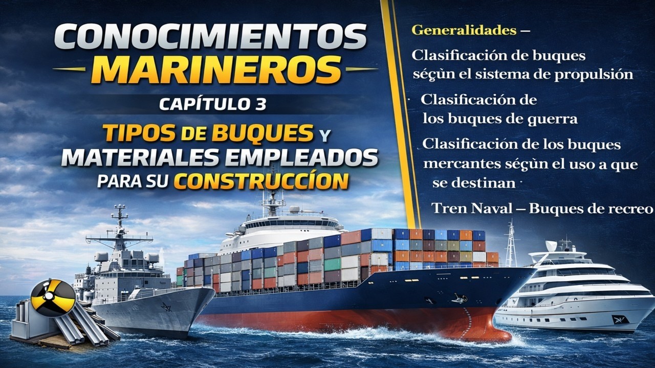 ⚓ Tipos de buque y materiales empleados para su construcción - Conocimientos Marineros - Capítulo 3