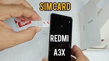 How to put a SIM card on Redmi A3x