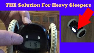 Best Alarm Clock For Heavy Sleepers? CLOCKY (Review/Test/Instructions) Loudest Most Annoying? Wheels